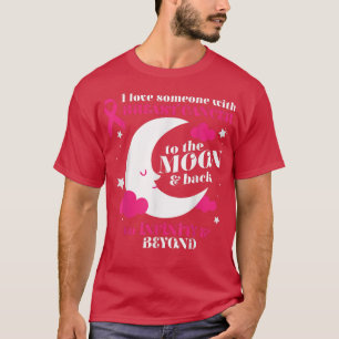 Camiseta Amar a alguien Luna y devolverle el cáncer de mama