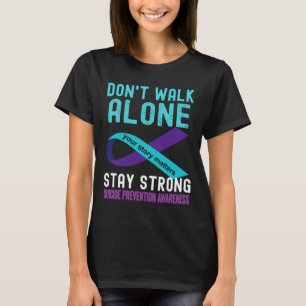 Camiseta Amar a alguien Verde azulado-morado en la prevenci