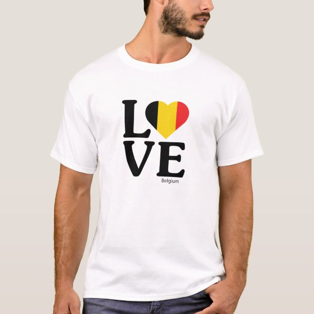 Camiseta Amar a Bélgica (Anverso)