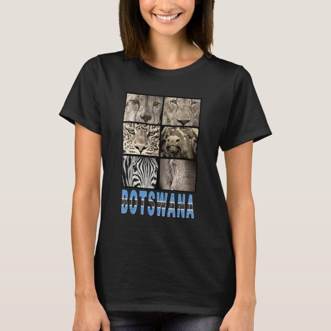 Camiseta Amar a Botswana amar la vida salvaje para la vida  (Anverso)