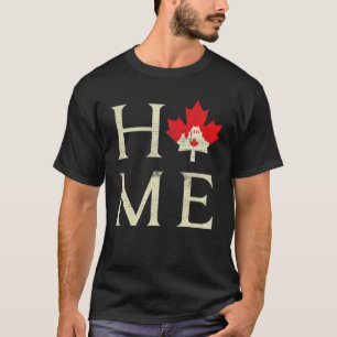 Camiseta Amar a Canadá Bandera de hojas de maple País Canad
