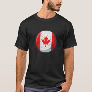 Camiseta Amar a Canadá Bandera de hojas de maple País Canad