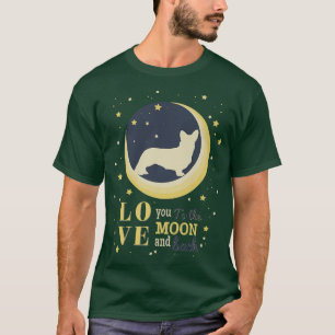 Camiseta Amar A Cardigan Welsh Corgi A La Luna 