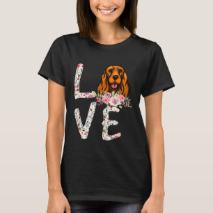 Camiseta Amar a Cocker Español Mujeres Niños Perro