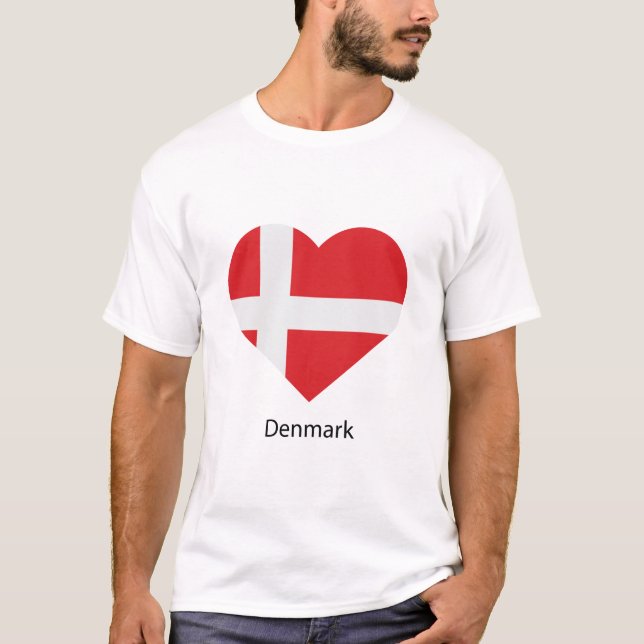 Camiseta Amar a Dinamarca (Anverso)
