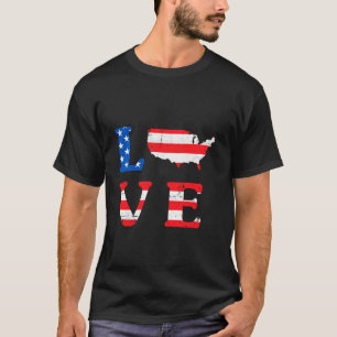Camiseta Amar a Estados Unidos abrazando el espíritu de Est