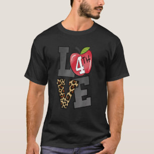 Camiseta Amar a estudiante de cuarto grado de docente de vu