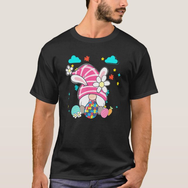 Camiseta Amar a Gnome Autismo Conciencia Aceptar Comprender (Anverso)