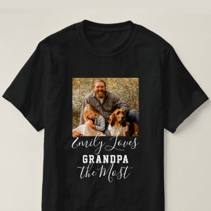 Camiseta AMAR A GRANDPA EL Día del Padre MÁS Personalizado