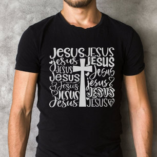 Camiseta Amar a Jesucristo Cruzar el texto