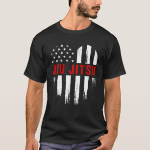 Camiseta Amar a Jiu Jitsu Bandera Americana Deportes de Est