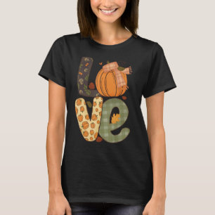 Camiseta Amar A La Calabaza Tapada Caída De Otoño Familia P