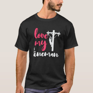 Camiseta Amar a la esposa de mi Lineman, novia, prometida
