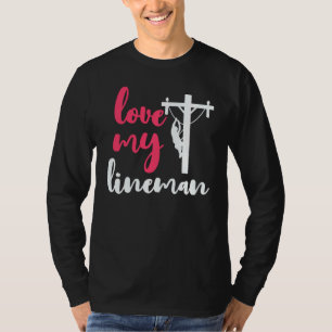 Camiseta Amar a la esposa de mi Lineman, novia, prometida