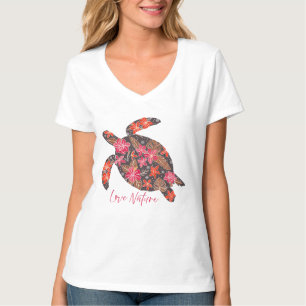 Camiseta Amar a la tortuga de la naturaleza