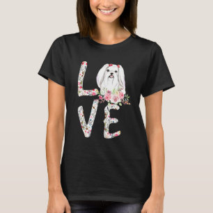 Camiseta Amar a las mujeres maltesas como perros infantiles