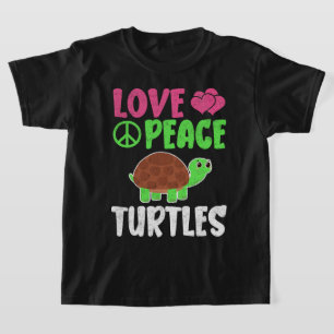 Camiseta Amar a las tortugas por la paz aburrido zoológico