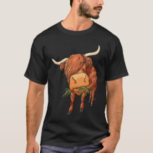 Camiseta Amar a las vacas escocesas de la región montañosa