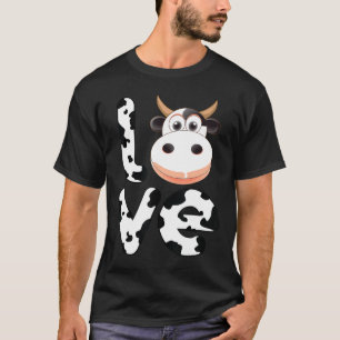 Camiseta Amar a las vacas Espíritu de vaca Animal Campesina