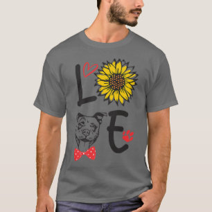 Camiseta Amar a los amantes de los perros Pitbull, a la mam