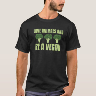 Camiseta Amar A Los Animales Y Ser Veganismo Vegan
