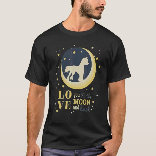 Camiseta Amar A Los Chinos Crestando Perro A La Luna (Anverso)