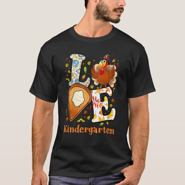 Camiseta Amar A Los Estudiantes De Jardín De Niños De La Es (Anverso)