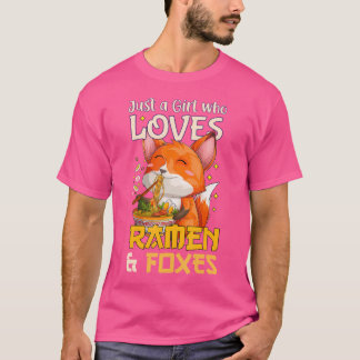 Camiseta Amar a los fideos japoneses de Ramen Tía Kawaii An