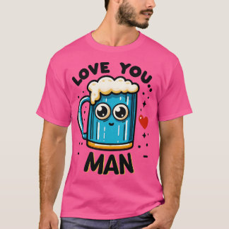 Camiseta Amar a los hombres el divertido efecto de la cerve