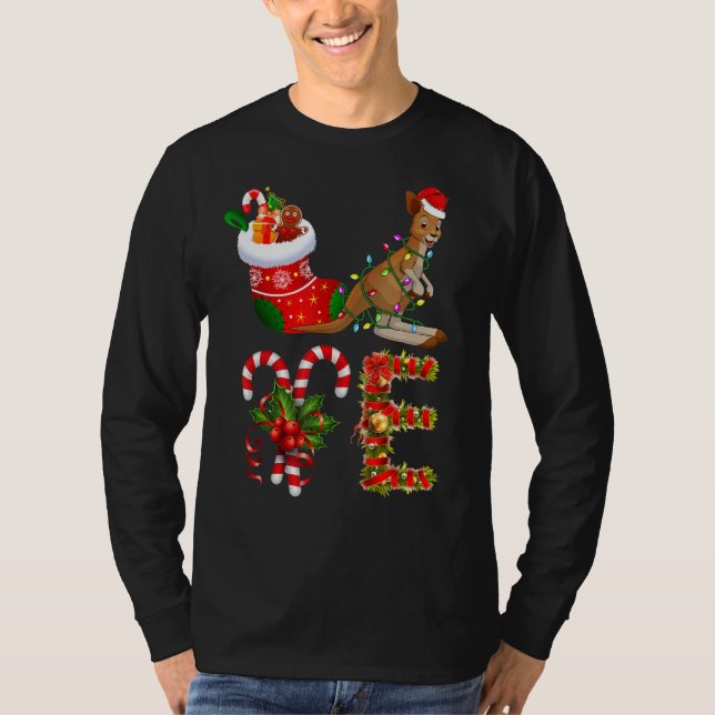Camiseta Amar a los Navidades canguro Las Luces Lideraron S (Anverso)