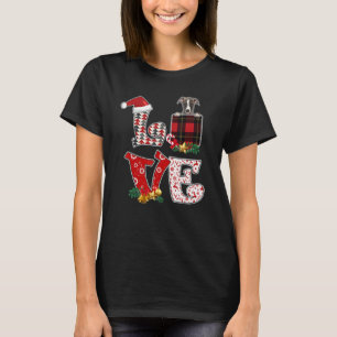 Camiseta Amar a los Navidades con manchas de bolsillos y ma