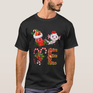 Camiseta Amar a los Navidades de Axolotl Luces Led Funny Sa