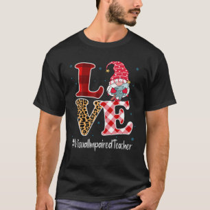 Camiseta Amar a los Navidades de Gnome de profesores con pr