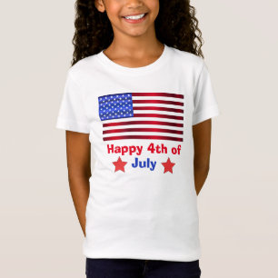 Camiseta Amar a los niños de la bandera de EE.UU. en la cim