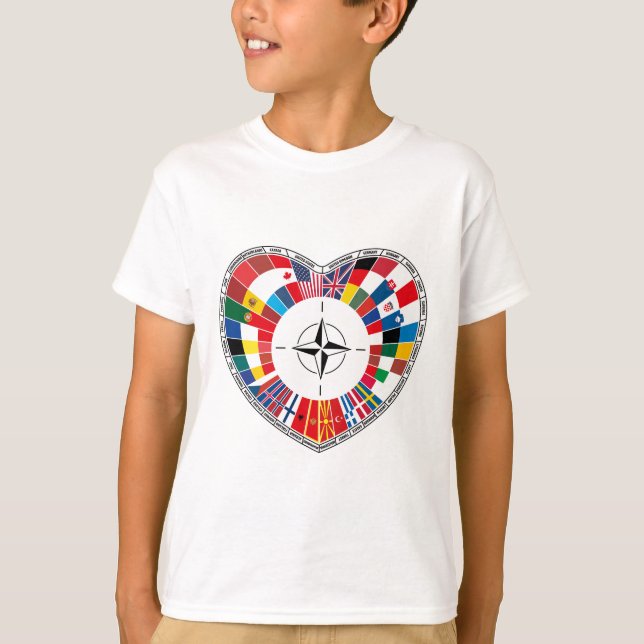 Camiseta Amar a los países de la OTAN, con la OTAN (Anverso)