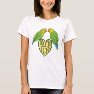 Camiseta Amar a los pájaros en el corazón