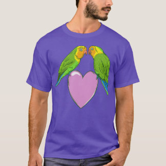 Camiseta Amar a los pájaros en el corazón