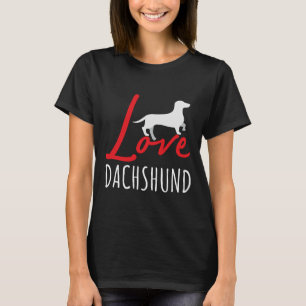 Camiseta Amar a los perros favoritos Dachshund Dachshund Lo