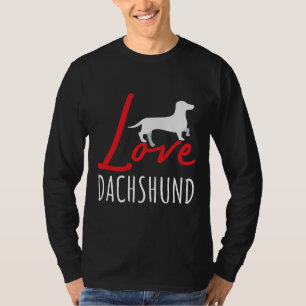 Camiseta Amar a los perros favoritos Dachshund Dachshund Lo