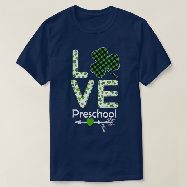 Camiseta Amar a los profesores de guardería de preescolar S (Diseño del anverso)