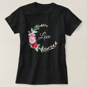 Camiseta Amar a los Rosas de la Media Luna y las hojas
