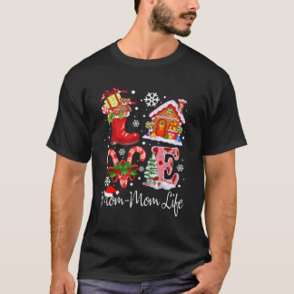 Camiseta Amar a Mamá-Mamá Navidades de la vida Regalo de la