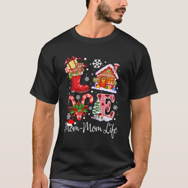 Camiseta Amar a Mamá-Mamá Navidades de la vida Regalo de la (Anverso)