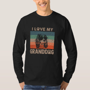 Camiseta Amar a mi abuelo Cavalier Abuela Abuela Perro Owne