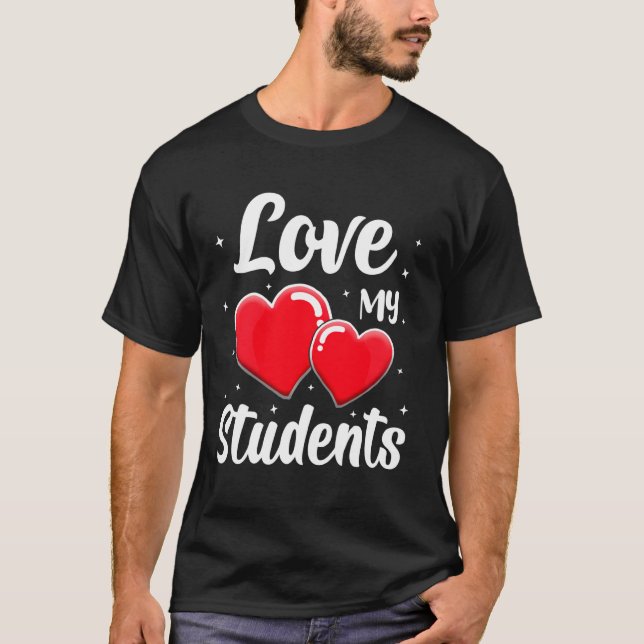 Camiseta Amar a mi alumno Escuela Corazón Gracioso Valente  (Anverso)