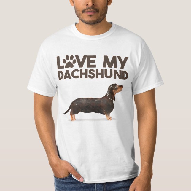 CAMISETA AMAR A MI DACHSHUND (Anverso)