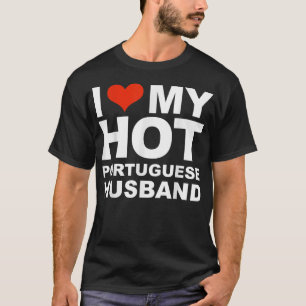Camiseta Amar a mi esposo portugués caliente esposa matrimo