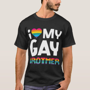 Camiseta Amar a mi hermano gay LGTB Regalo de Orgullo Gay L