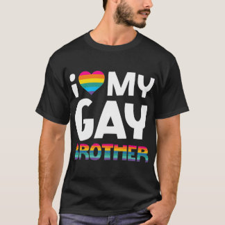 Camiseta Amar a mi hermano gay LGTB Regalo de Orgullo Gay L