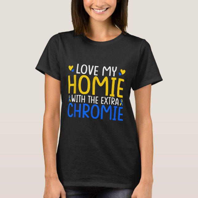 Camiseta Amar A Mi Homie Con El Cromo Extra (Anverso)